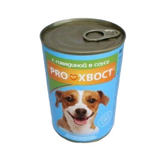 Корм для собак консерв.ProХвост говядина 0,415г